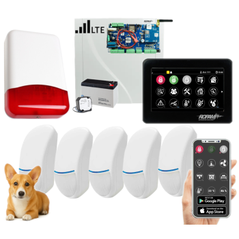 ZESTAW ALARMOWY ROPAM NeoLTE-IP-PS-SET 5x BINGO Plus TPR-4BS-P POWIADOMIENIE GSM